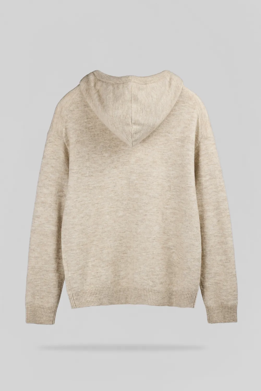 Teddy Smith P-Carson Beige Lin felpa cappuccio uomo lana