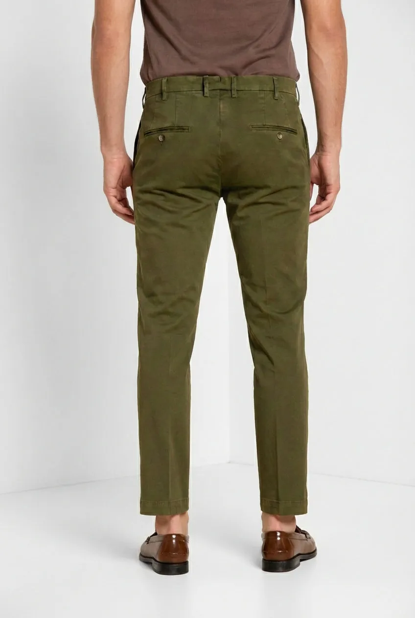 Mason's New York chino uomo verde bosco regular