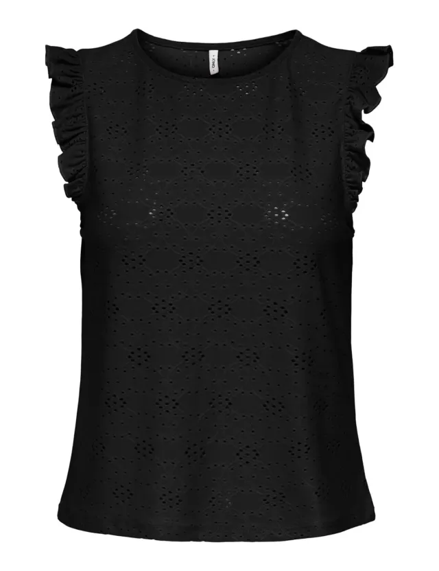 ONLY Onlsmilla top donna volant smanicato