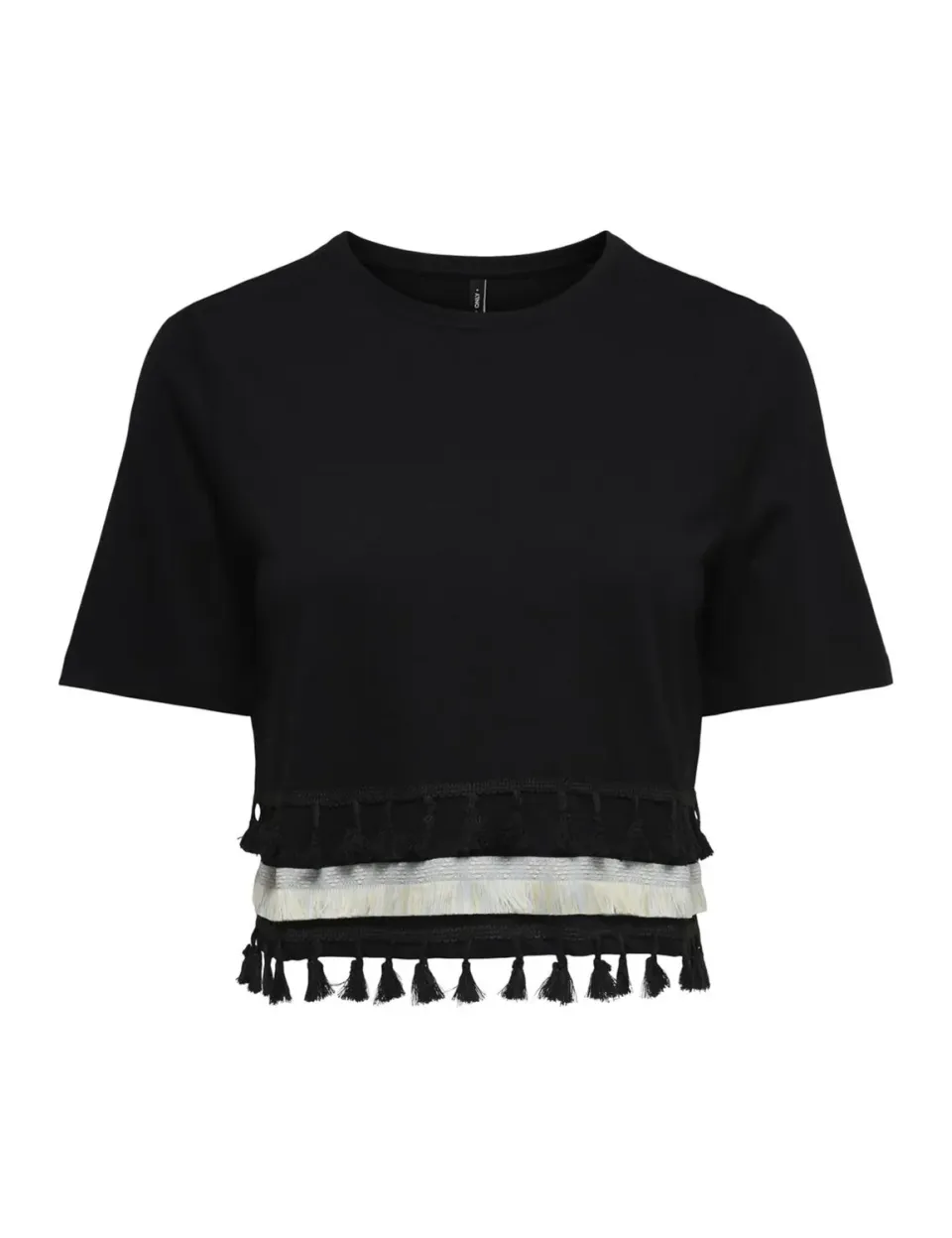 ONLY Onlfilippa Life Tassel top nero S
