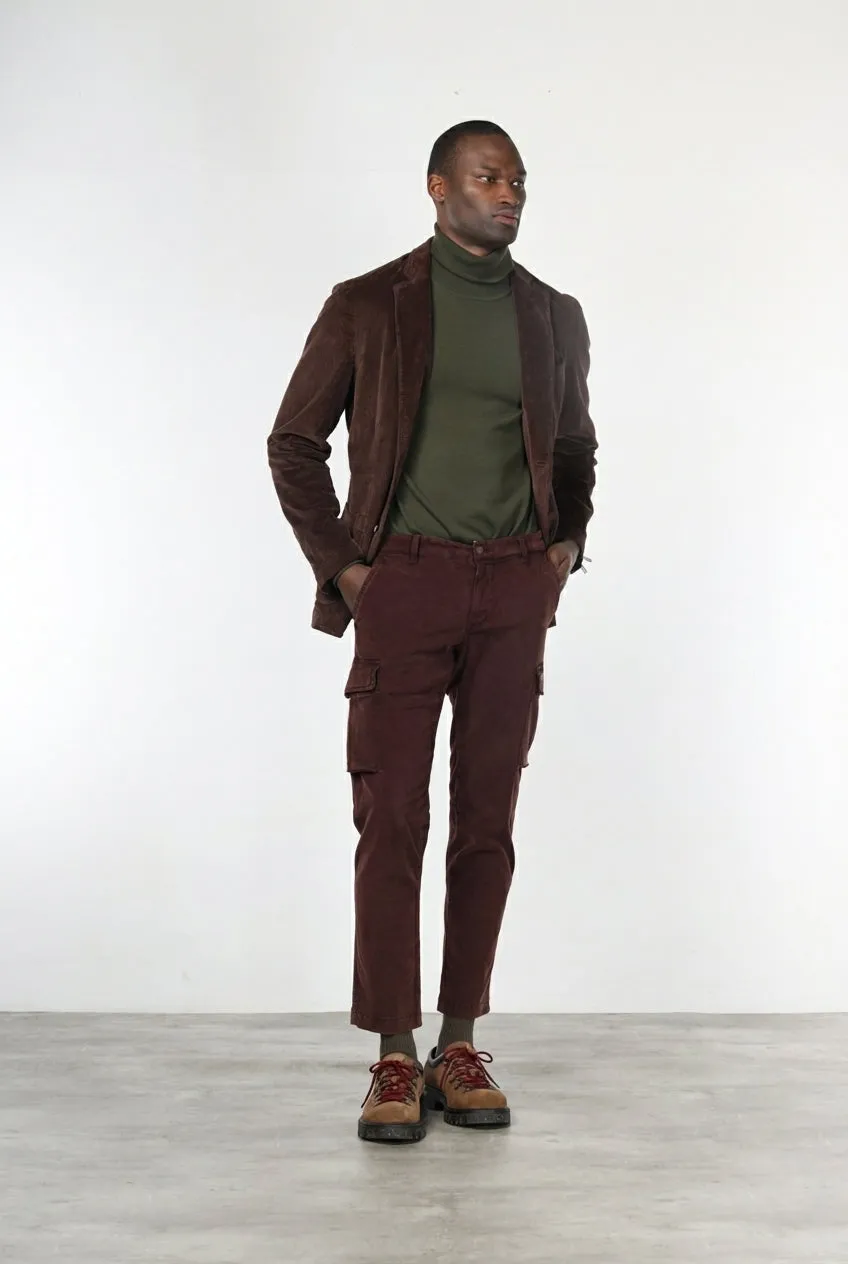 Mason's Chile pantalone cargo vinaccia extra slim