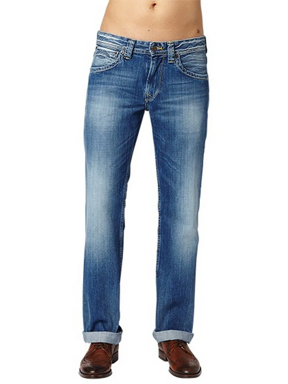 Pepe Jeans Kingston Zip Jeans Uomo Relaxed Blu