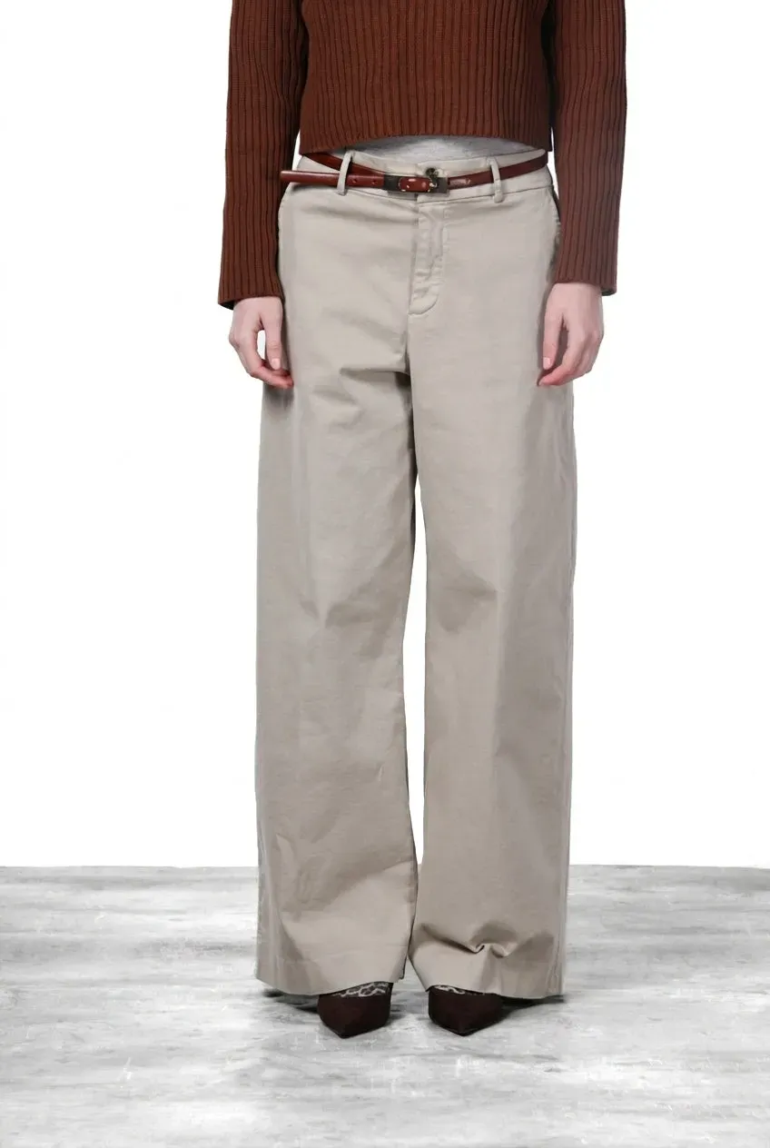 Mason's New York Wide chino donna ghiaccio wide leg