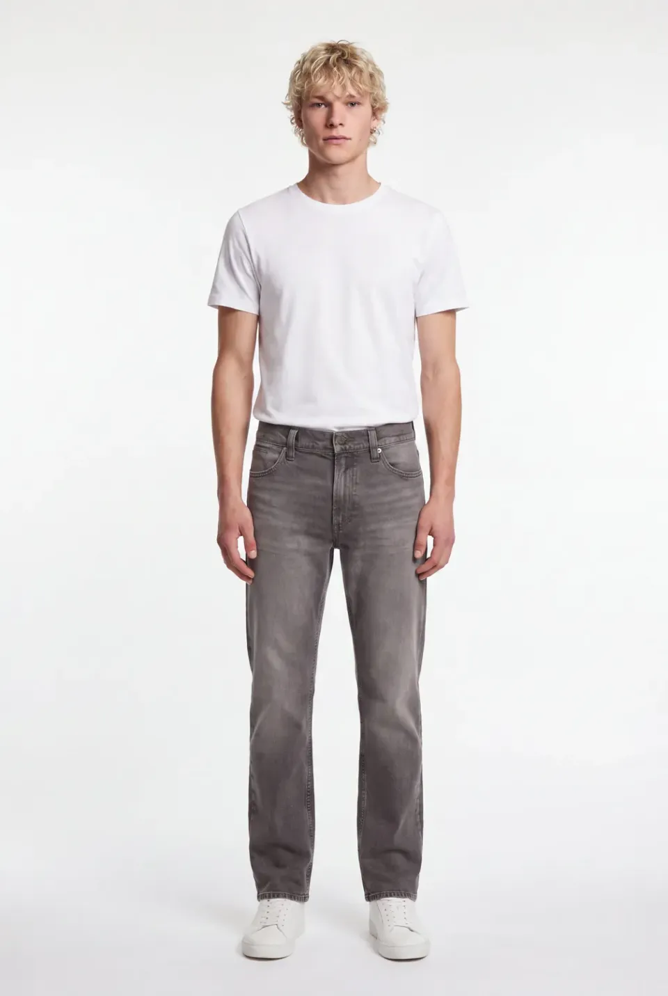 Teddy Smith Reg jeans uomo grigio dritto 5 tasche L32