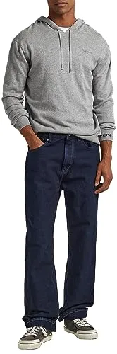 Pepe Jeans Andre hoodie felpa uomo blu Dulwich cotone