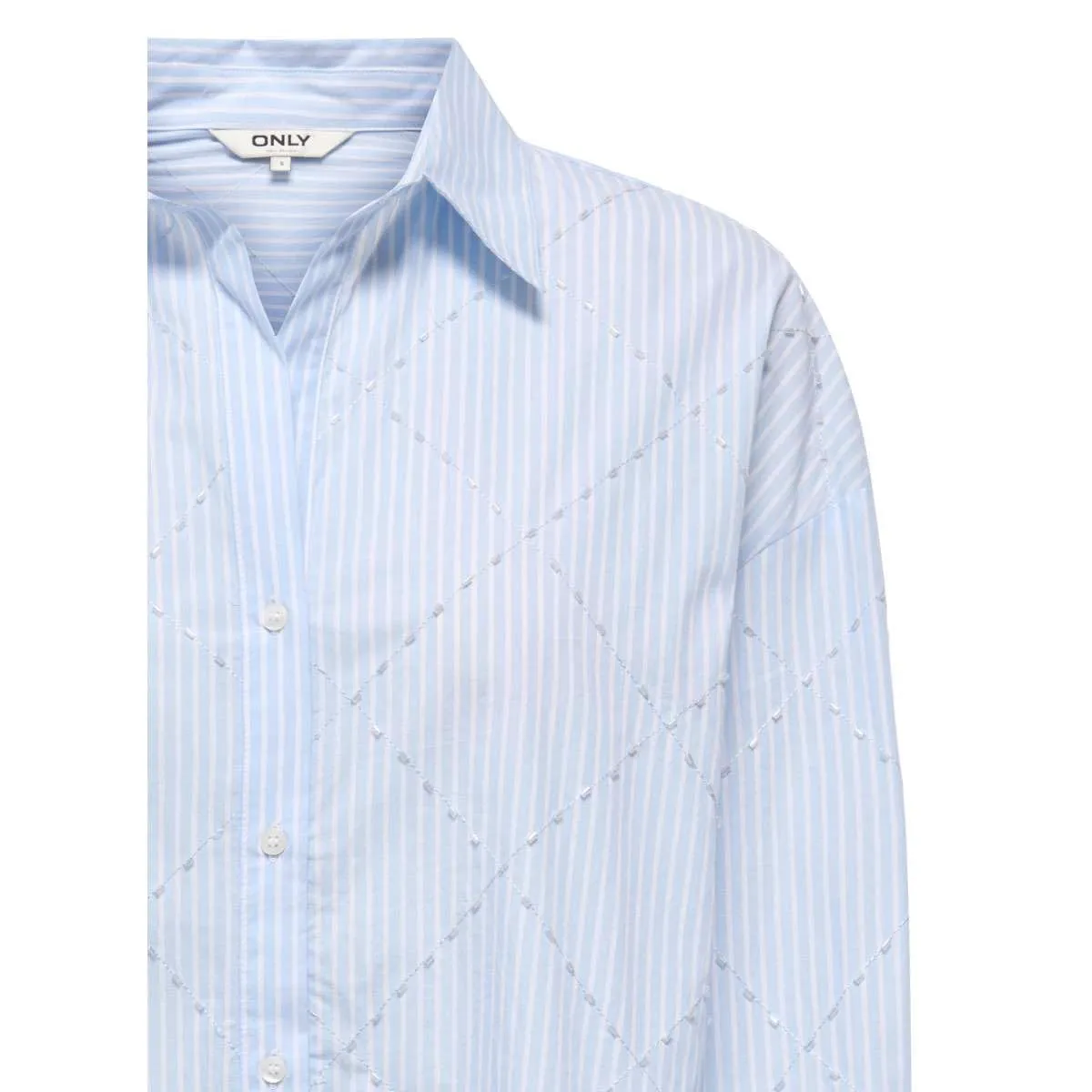 ONLY Onlzelena camicia celeste slim coreana