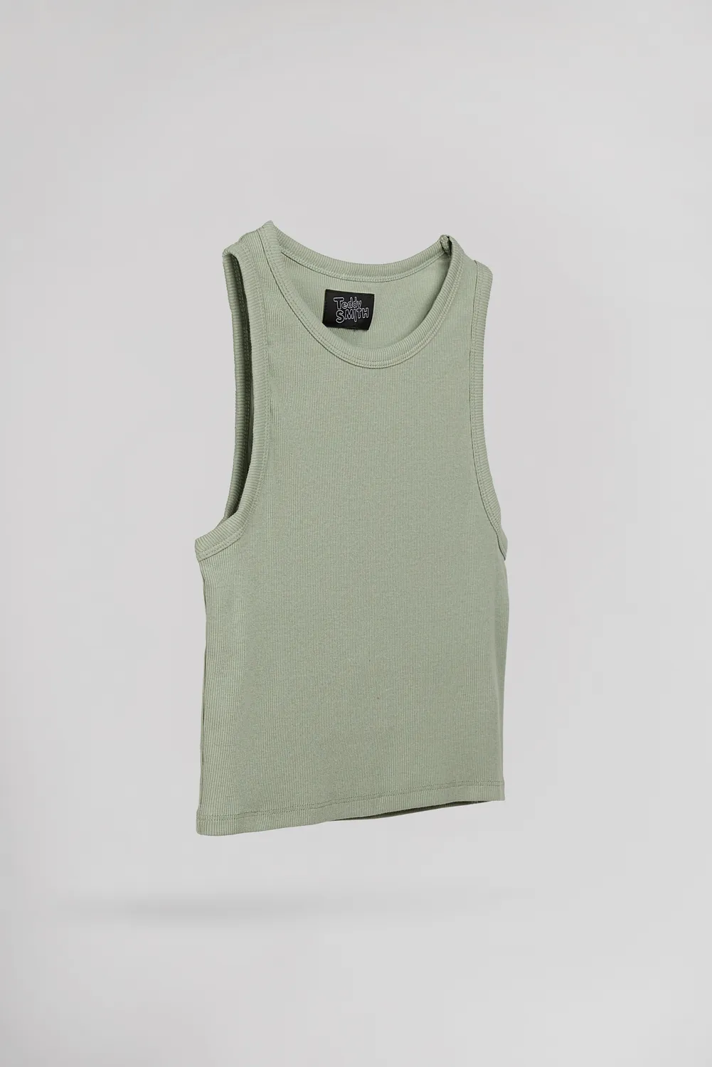Teddy Smith Deb Us Rib top donna verde iceberg coste