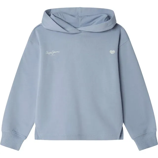 Pepe Jeans Anne felpa bambina con cappuccio spacco laterale