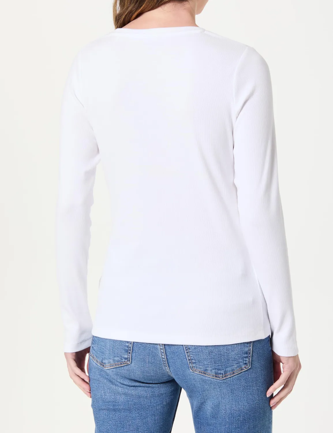 Pepe Jeans Basic Rib t-shirt donna maniche lunghe taglia L