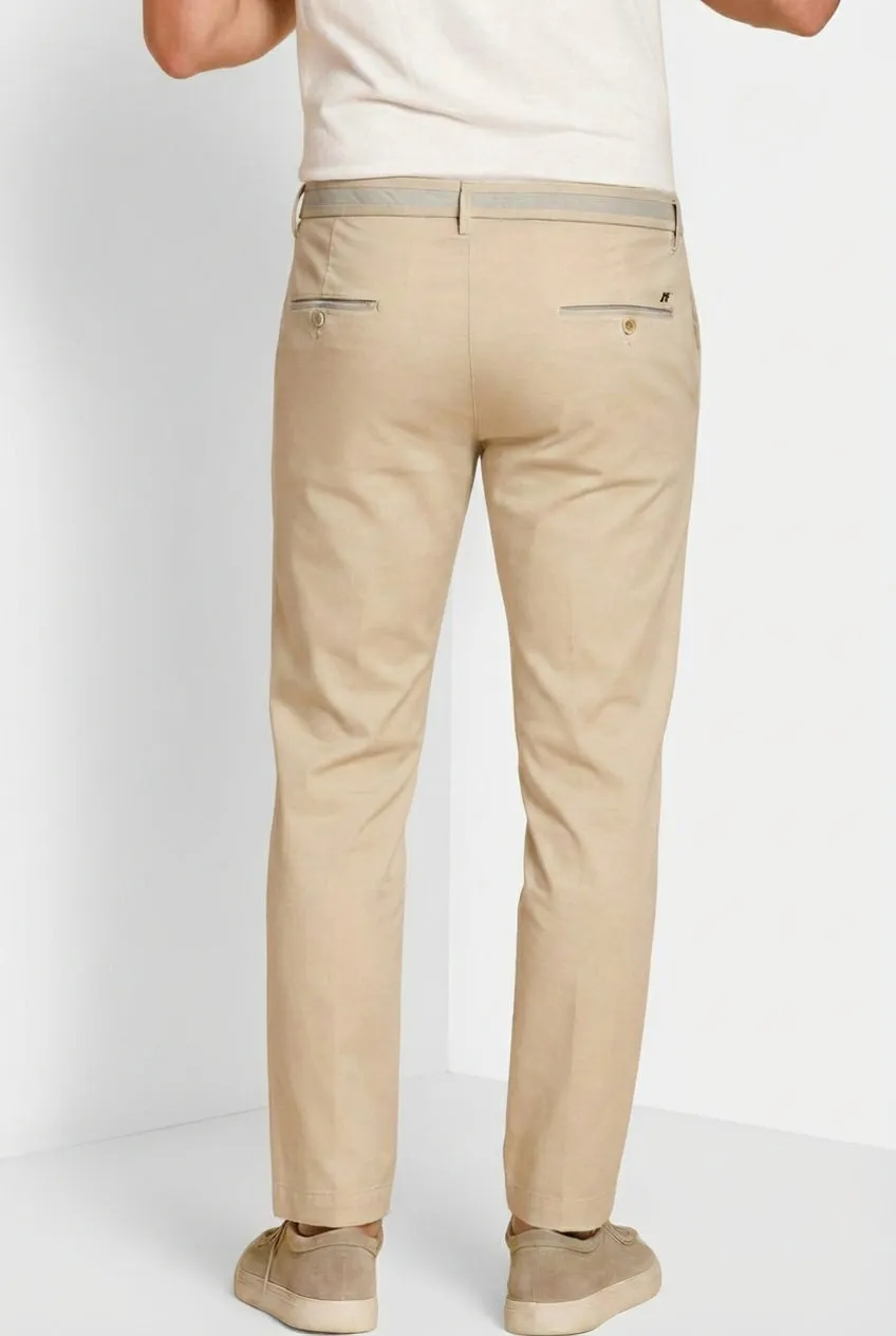 Mason's Torino University chino uomo gesso slim fit