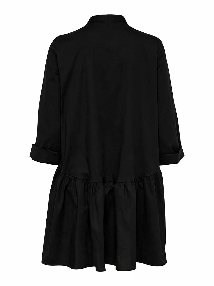 ONLY Onlditte Life abito donna 3/4 nero taglia 40 maniche 3/4