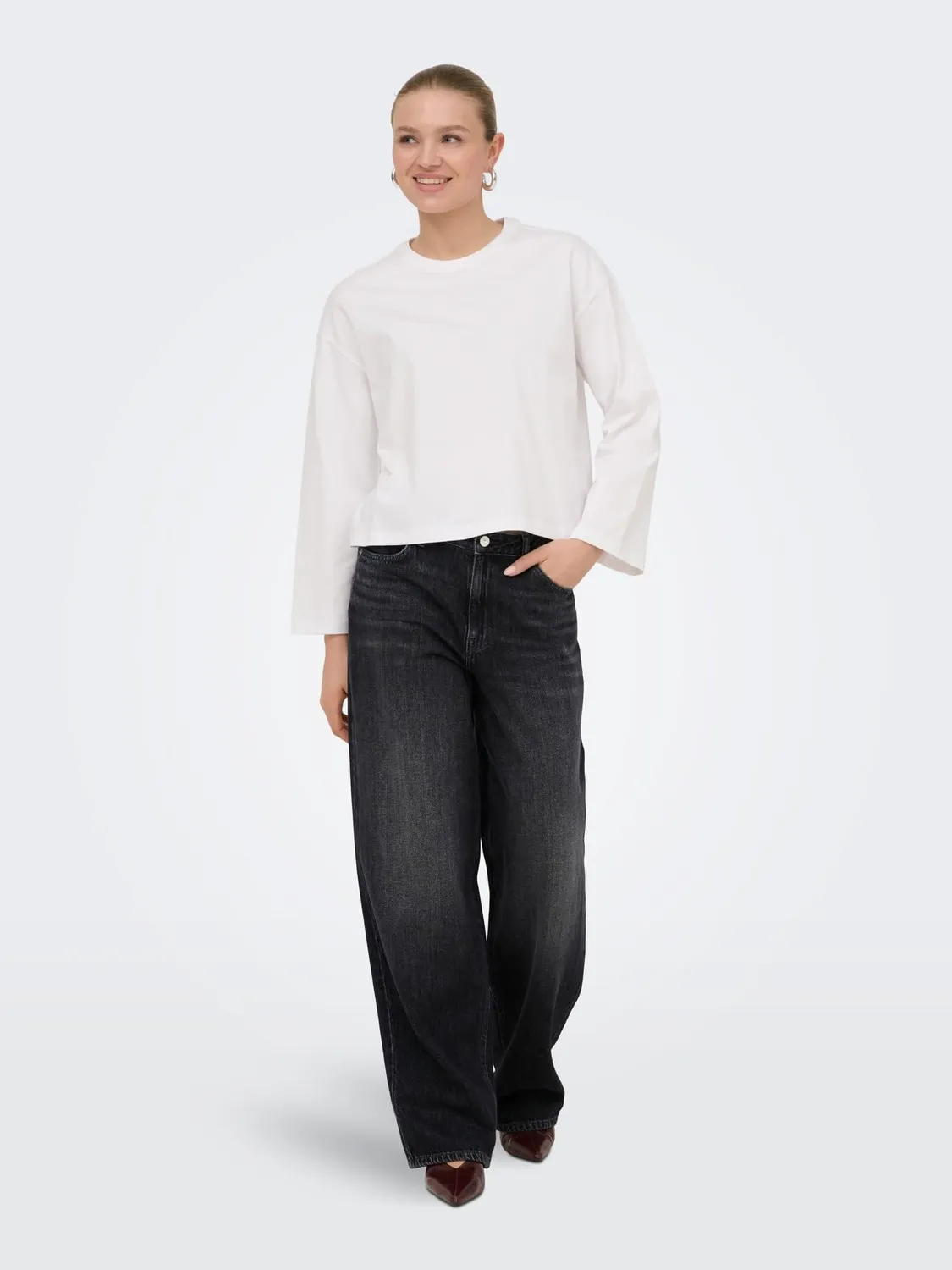ONLY Onltoledo vita media jeans loose fit 32W 30L