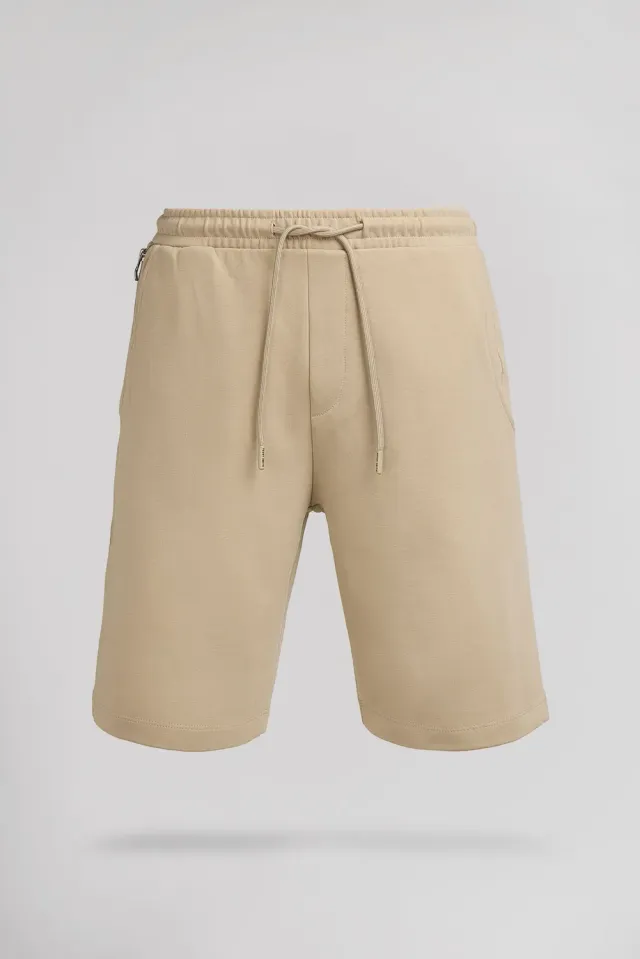 Teddy Smith S-Ride SH Shorts Uomo Beige Elastico