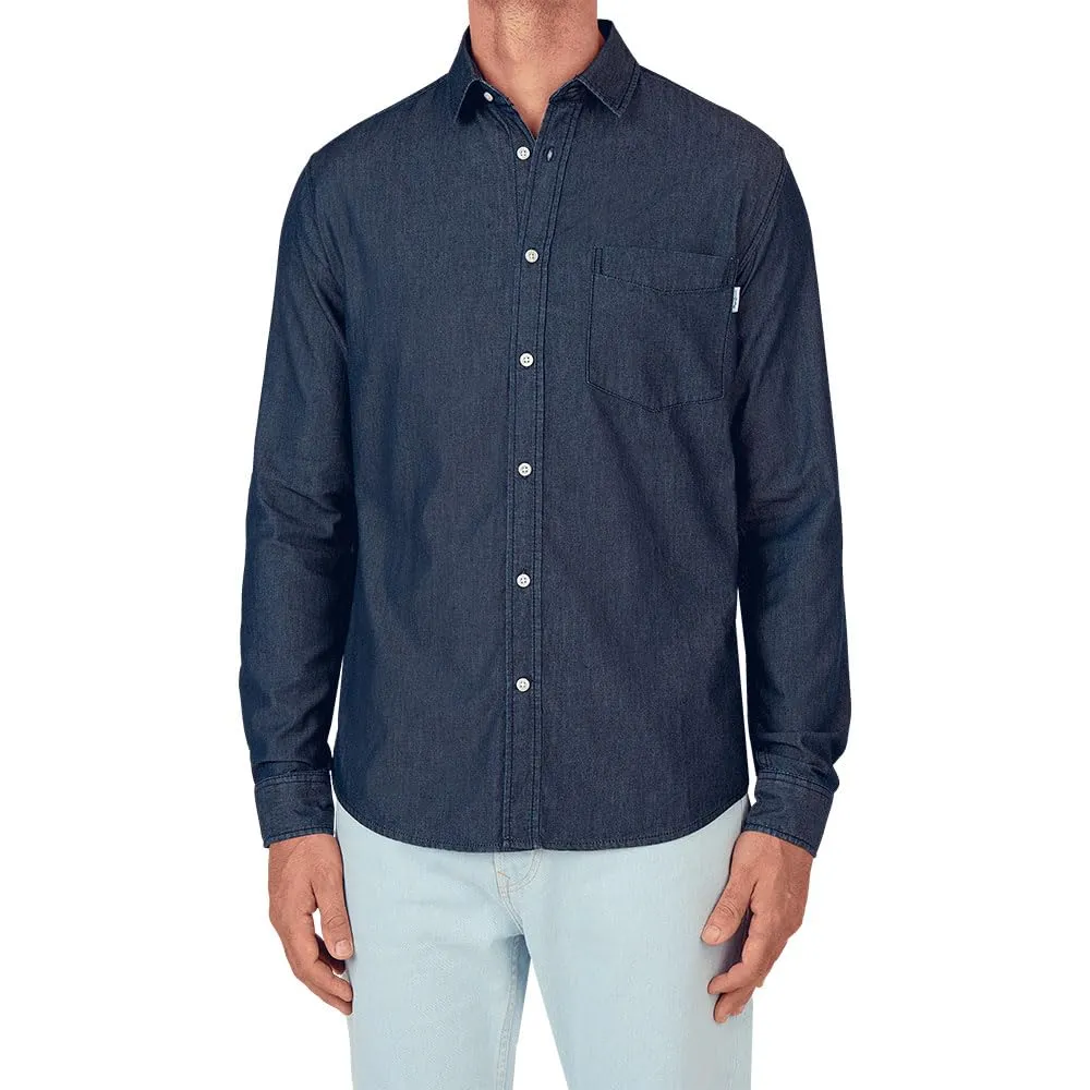 Pepe Jeans Classic Slim Shirt camicia uomo denim scuro