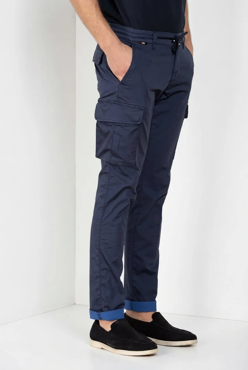 Mason's Chile Jogger cargo uomo blu navy extra slim