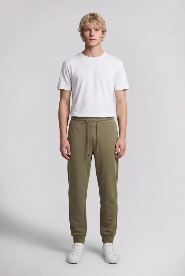 Teddy Smith P-Narky Dusty Kaki jogger uomo verde felpato