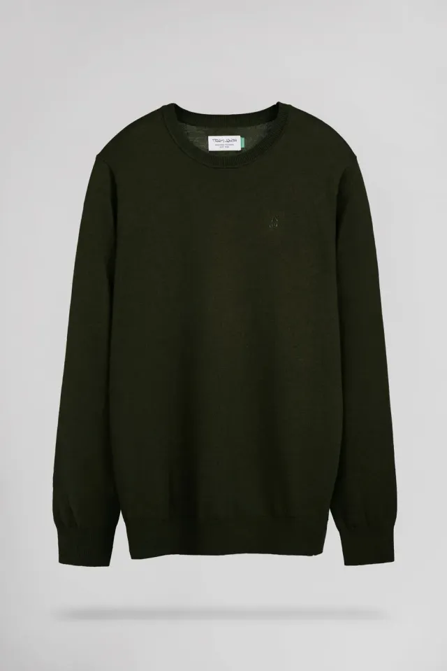 Teddy Smith P-Martino Pull Uomo Verde Kaki Slim