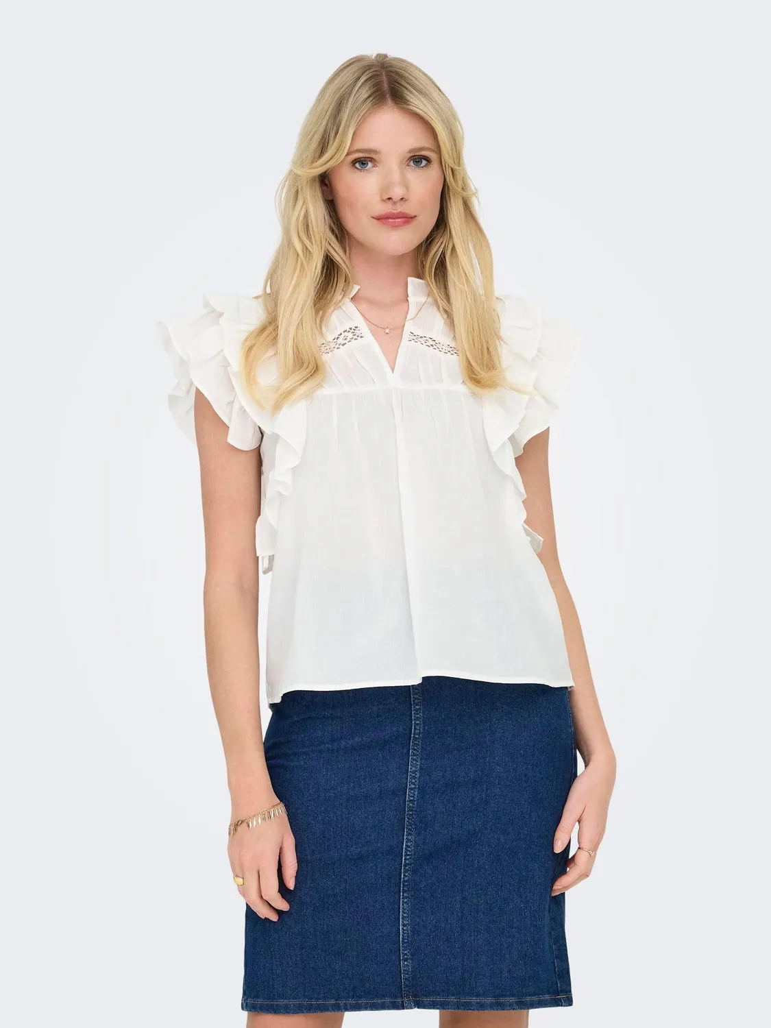 ONLY Onlsunny top donna M manica corta