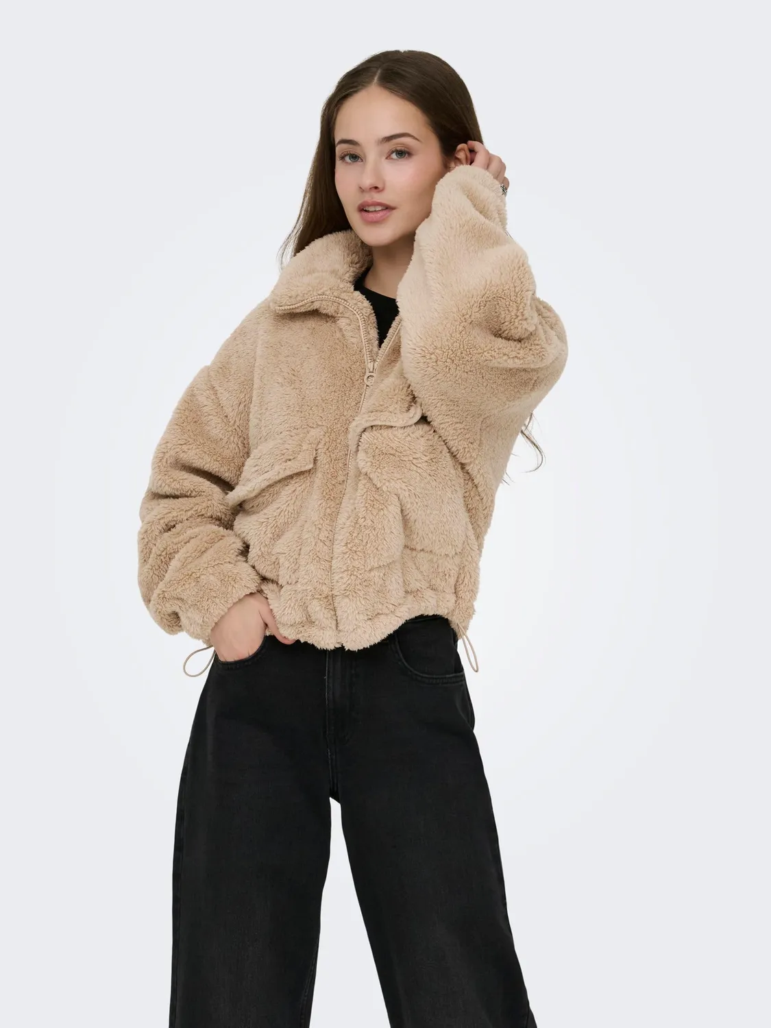 ONLY Onlanna giacca teddy donna pile