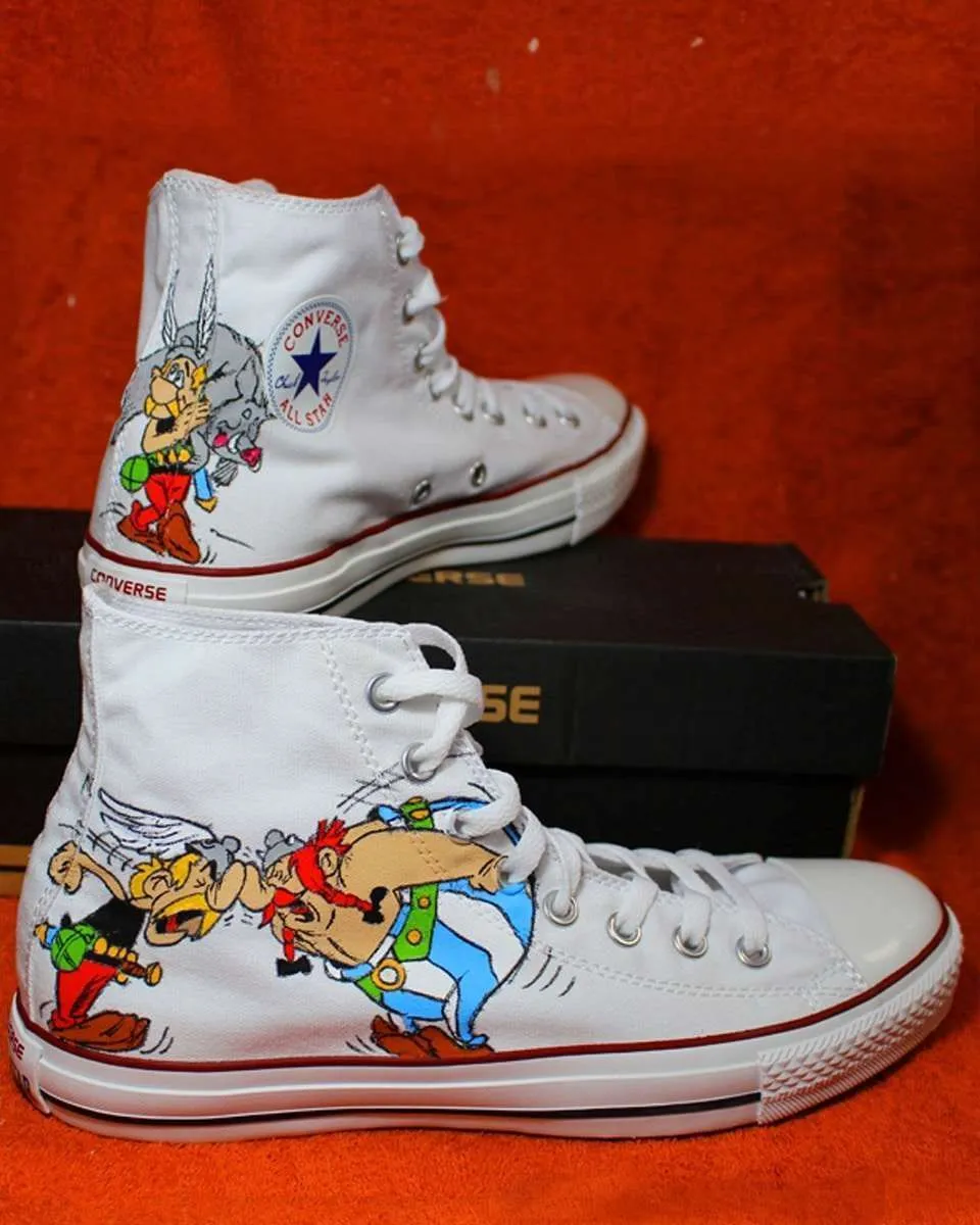Never Say Never Converse All Star Asterix Obelix tela