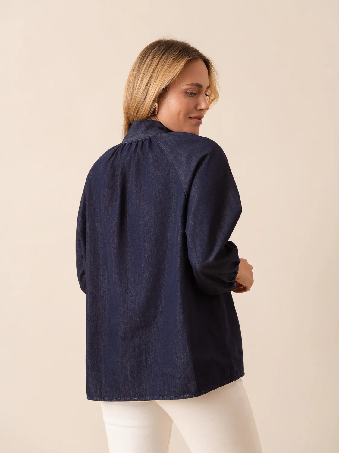 Oraije Charlotte camicia denim oversize brut