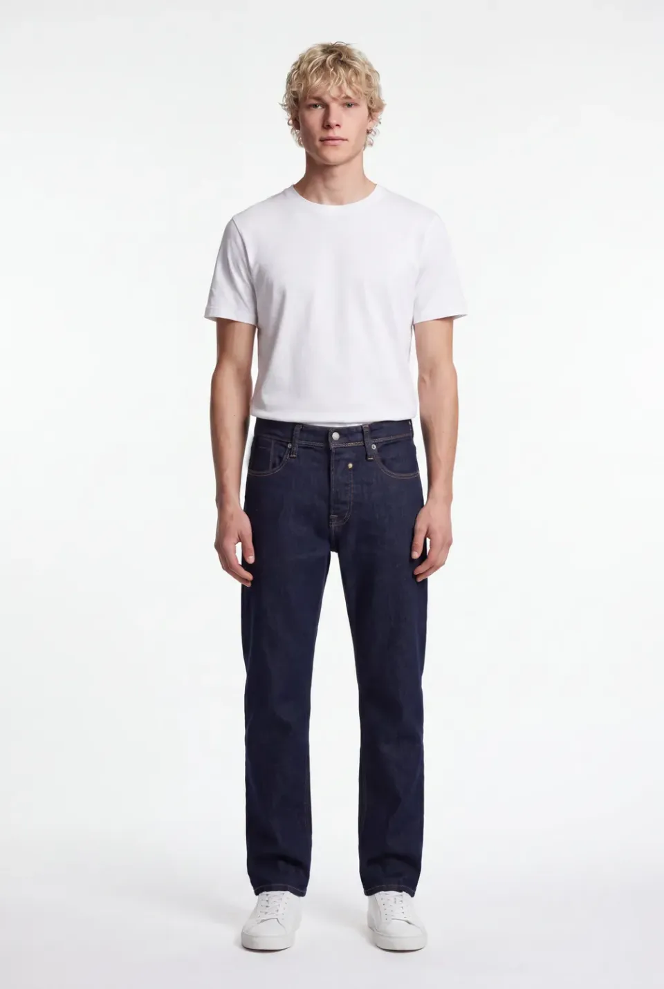 Teddy Smith Reg L32 Jeans Dritto Uomo Dark Blue Denim