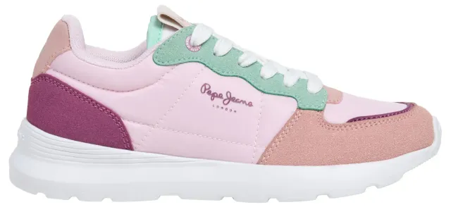 Pepe Jeans Teagan Bass G sneakers bambina rosa malva gomma