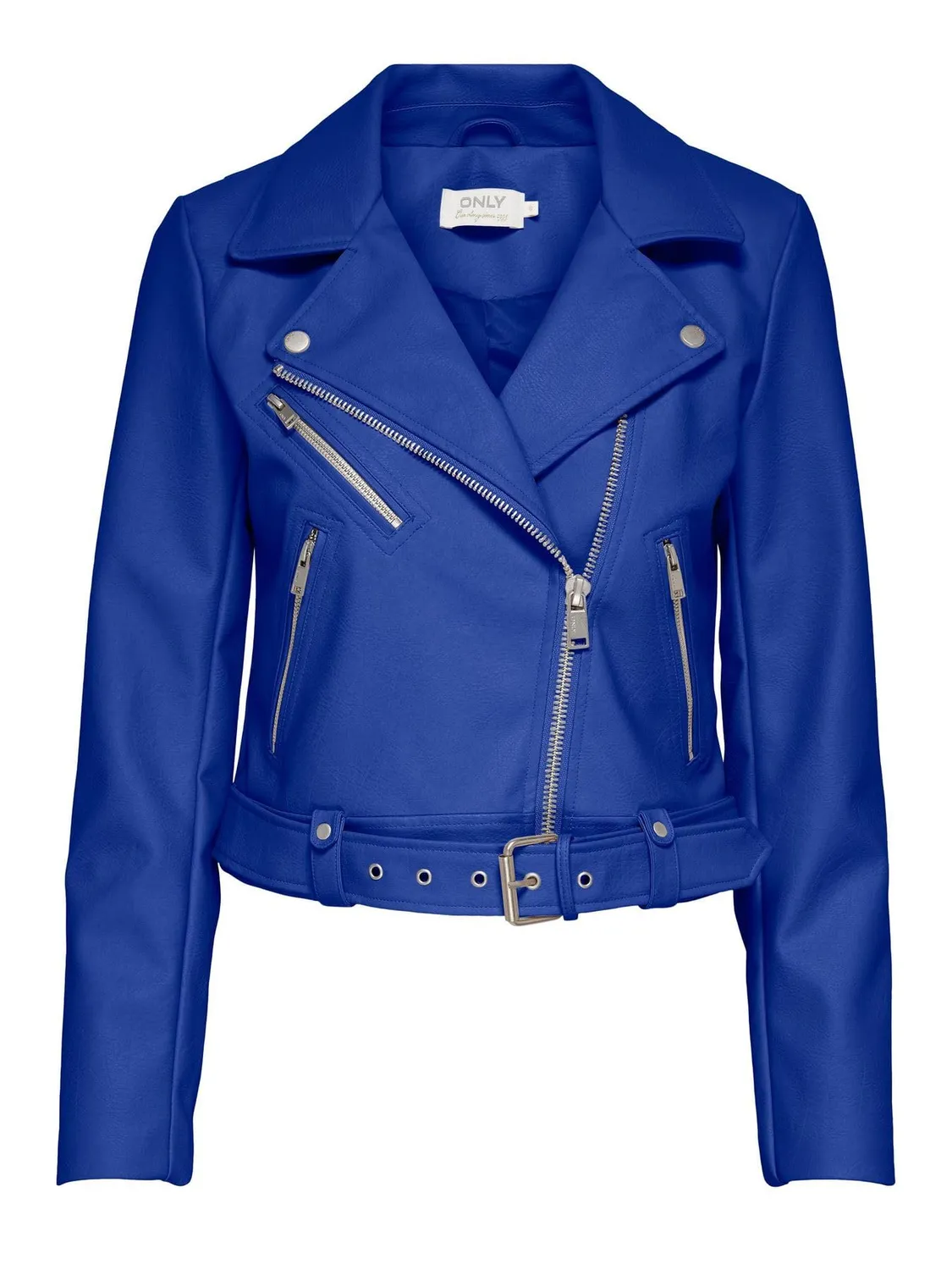 ONLY Onlvera giacca biker ecopelle nera cerniera