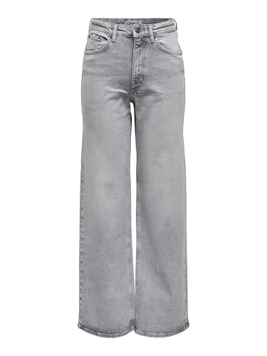 ONLY OnlJuicy Wide Leg Jeans Vita Alta 30W/32L denim