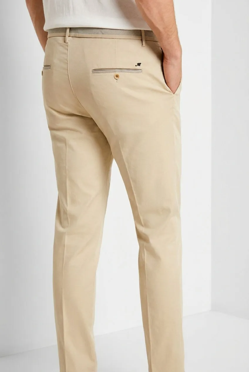 Mason's Torino University chino uomo gesso slim fit
