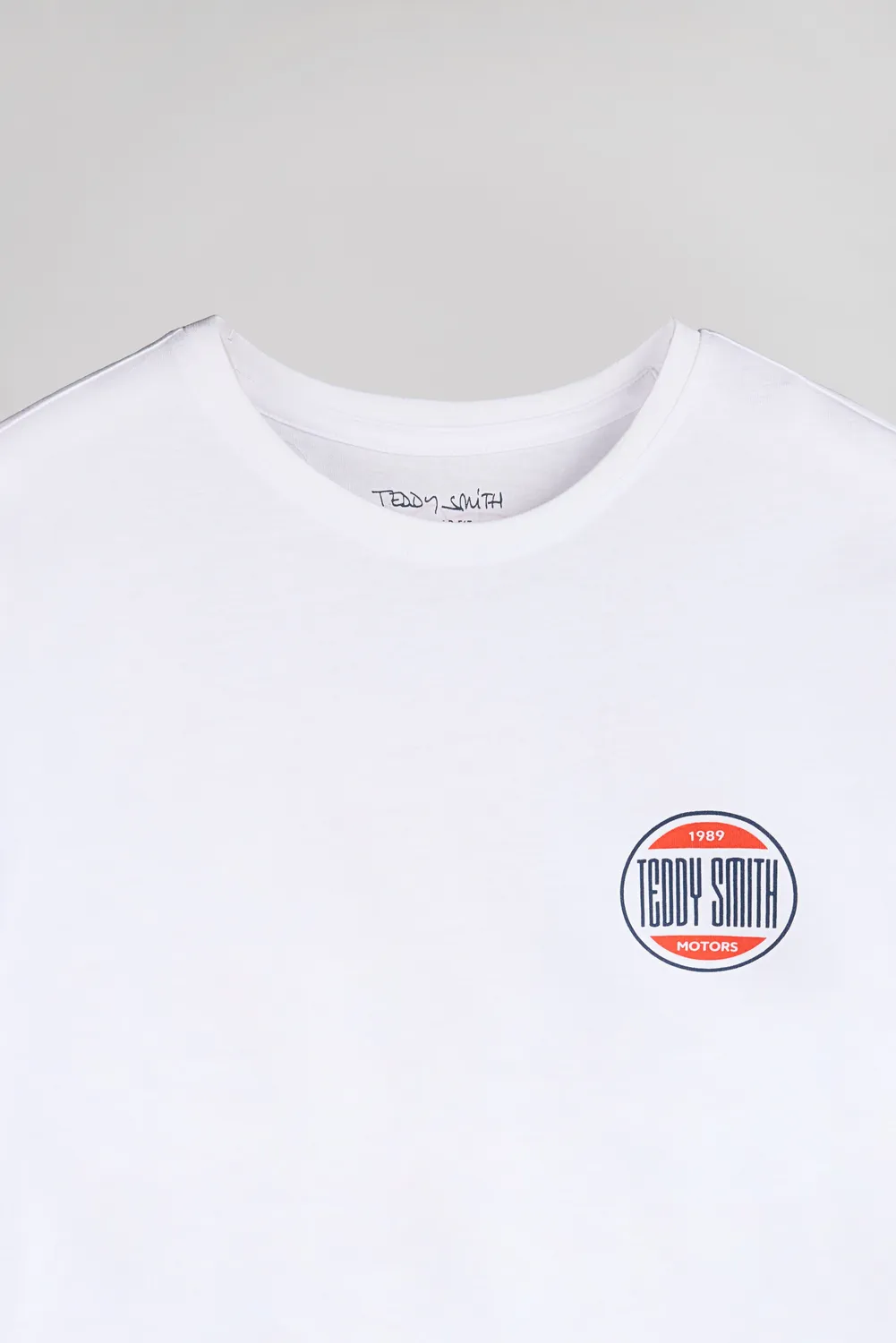 Teddy Smith T-Cars 1 t-shirt uomo bianca racing