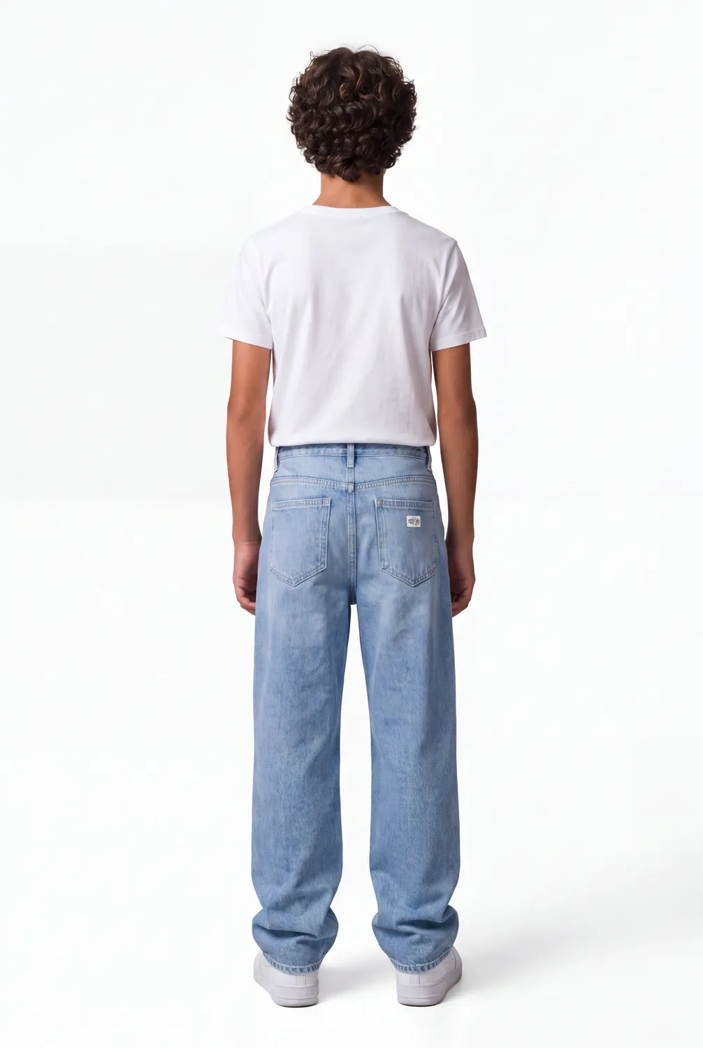 Teddy Smith Big Memphis jean ragazzo baggy indigo chiaro