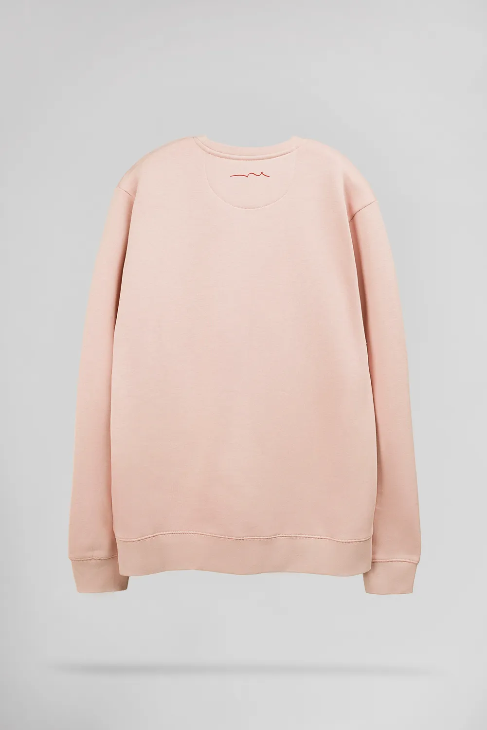Teddy Smith S-Jim felpa rosa pastel girocollo cotone garzato