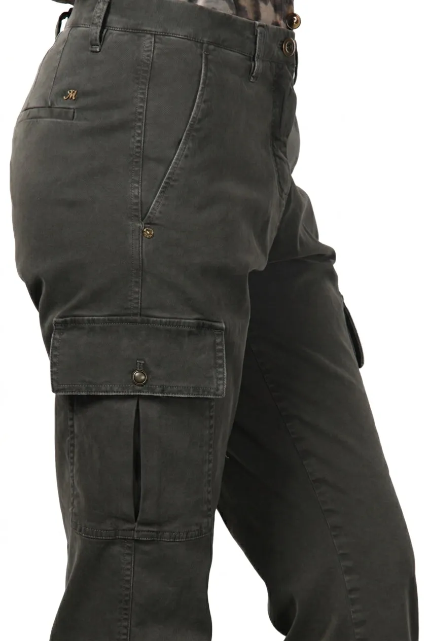 Mason's Marlene Cargo donna verde carrot fit cotone