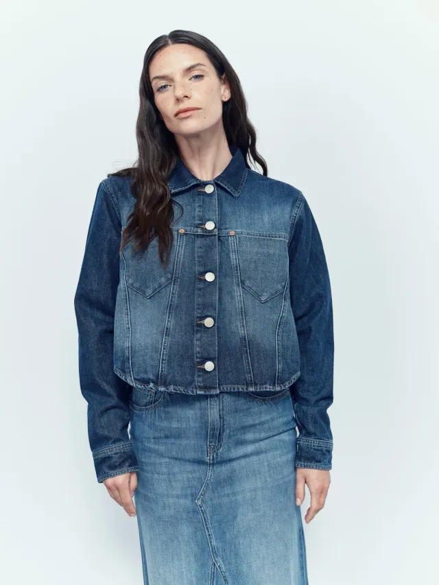 Acquaverde Kruz giacca jeans Aged Wash