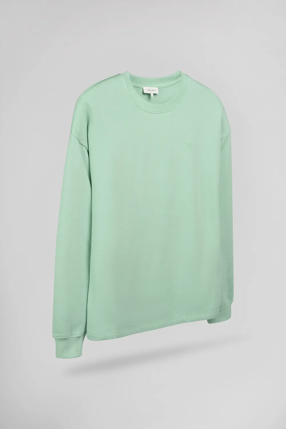 Teddy Smith S-Lucile felpa girocollo verde menta relaxed fit
