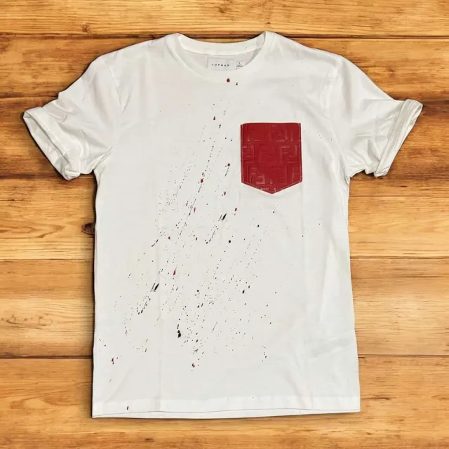 Never Say Never Fendi Red T-Shirt Tessuto Personalizzata