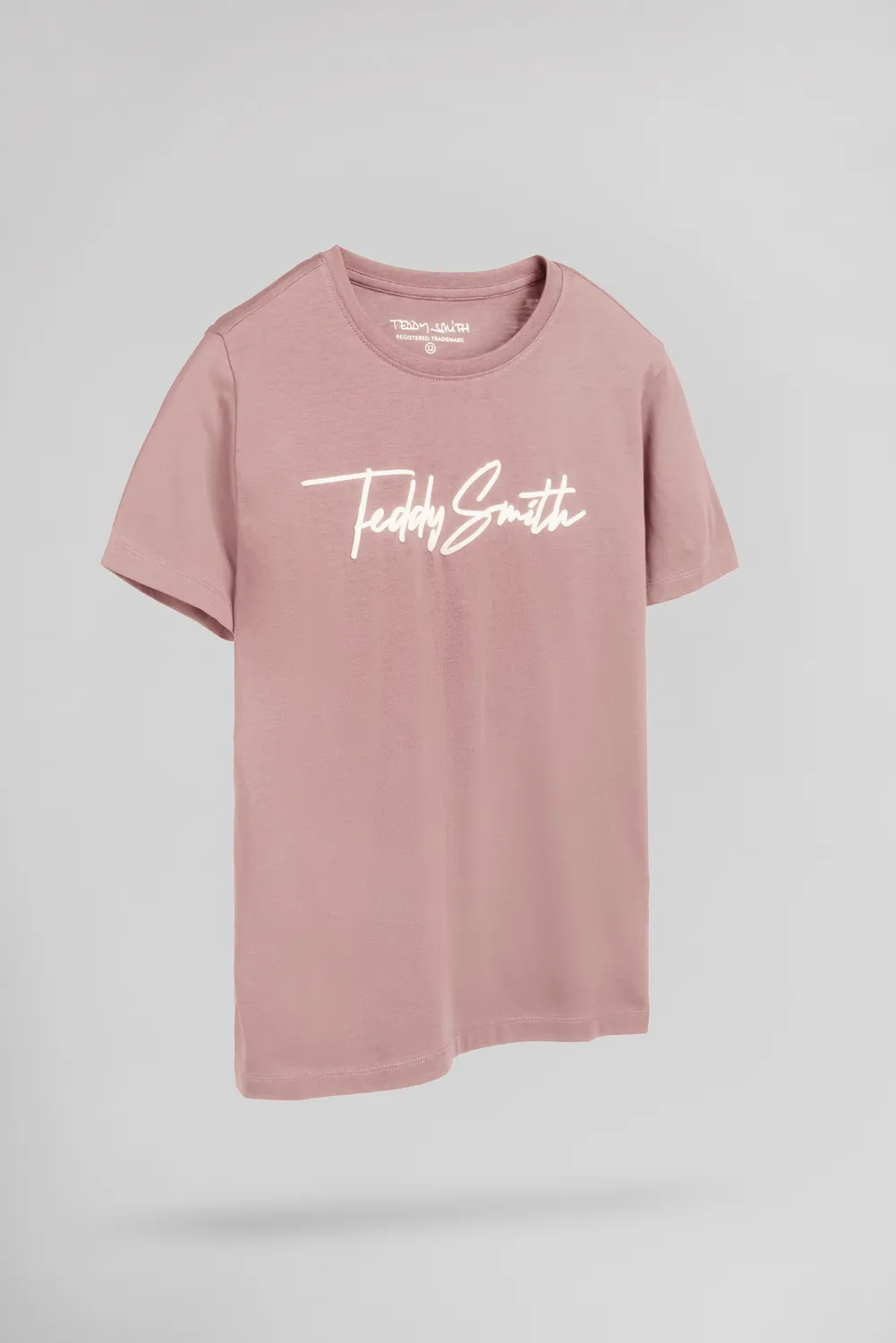 Teddy Smith T-Evan MC JR t-shirt bambino rosa wood rose