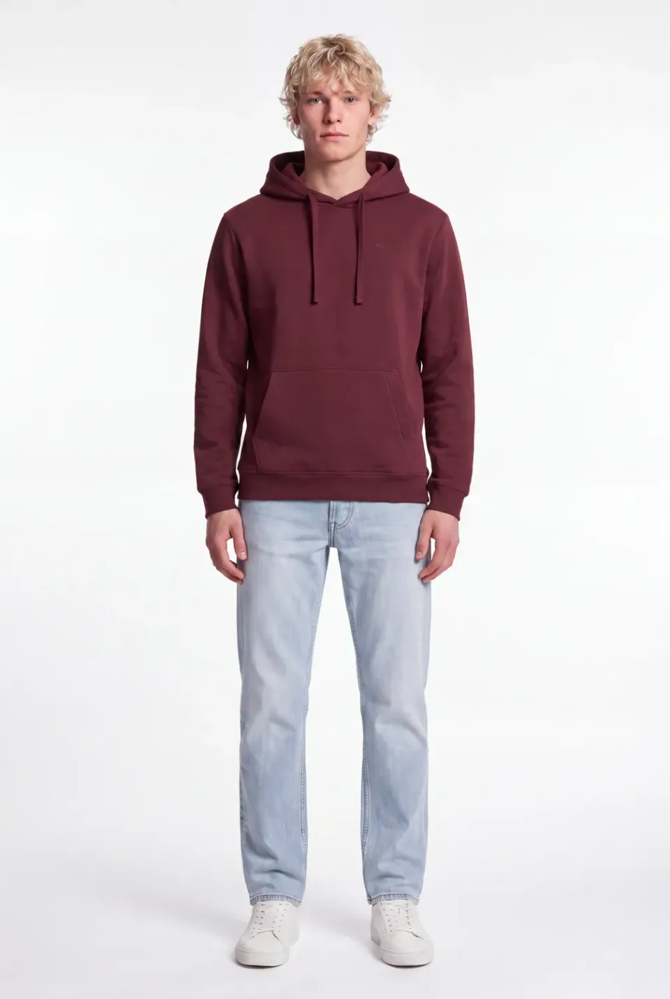 Teddy Smith S-Nark Hoody felpa Bordeaux Foncé cappuccio