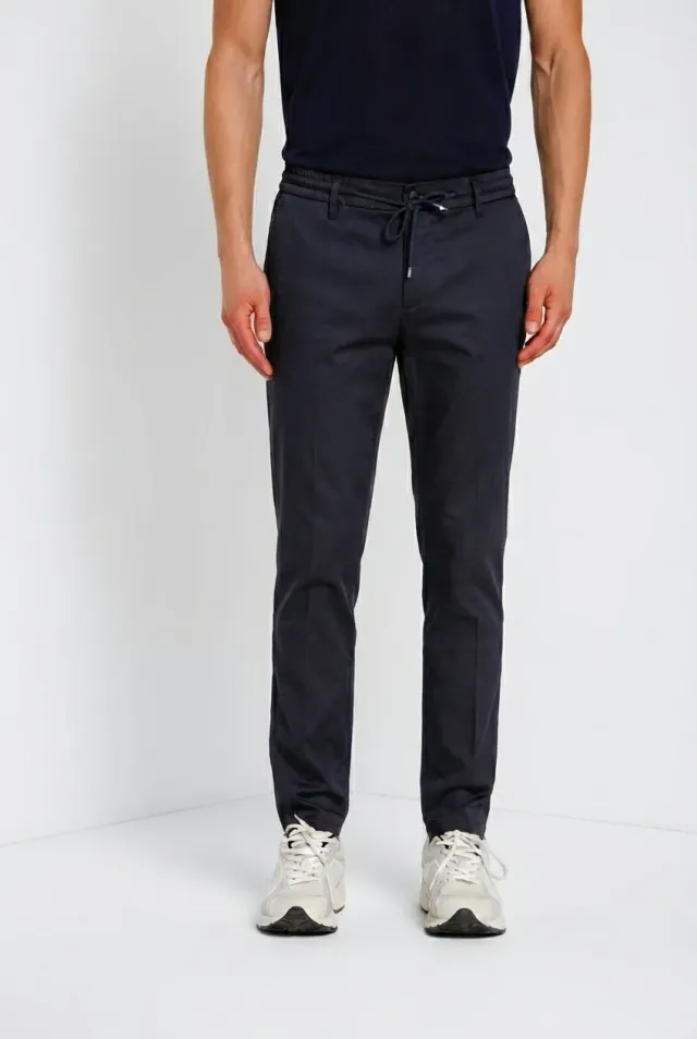 Mason's Milano Jogger Travel chino blu extra slim