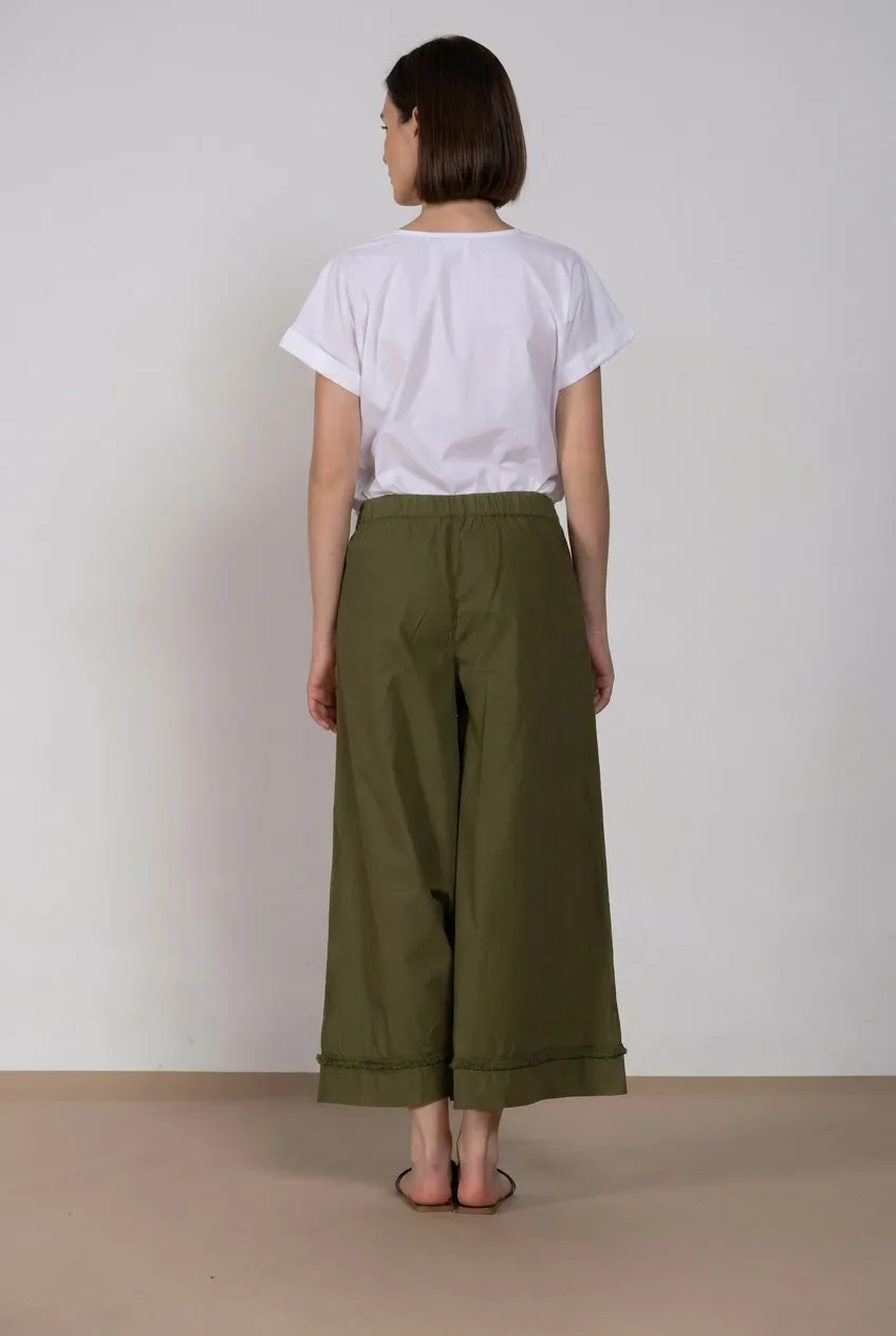 Mason's Portofino Cropped chino donna verde bosco wide