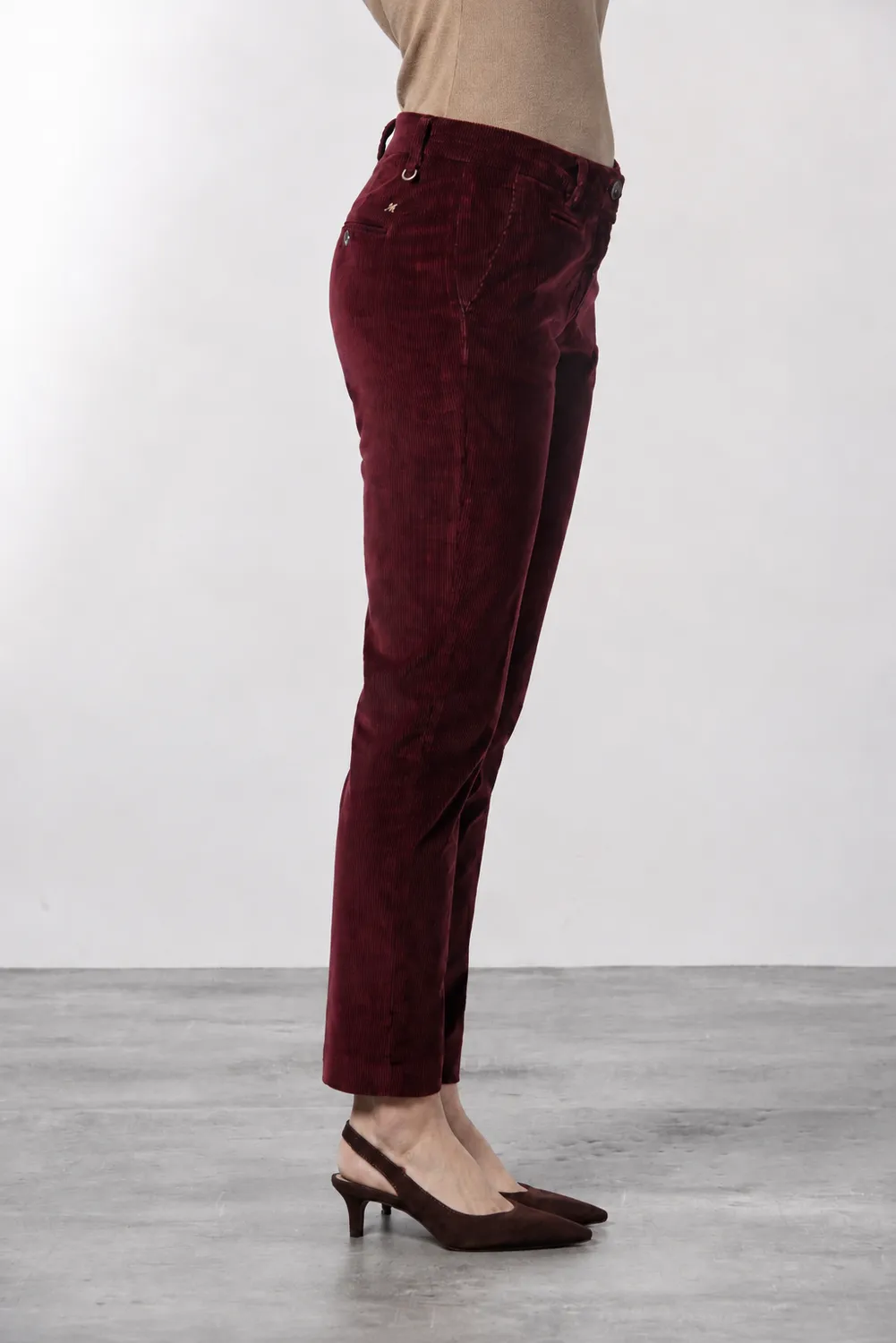 Mason's New York Slim chino donna mosto velluto slim