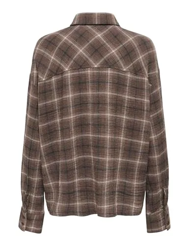 ONLY Onlfajan camicia a scacchi donna XL manica lunga