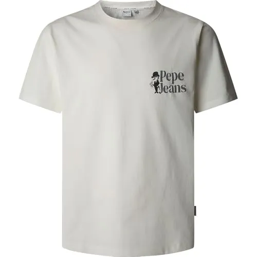 Pepe Jeans Pierce t-shirt uomo M bianca cotone