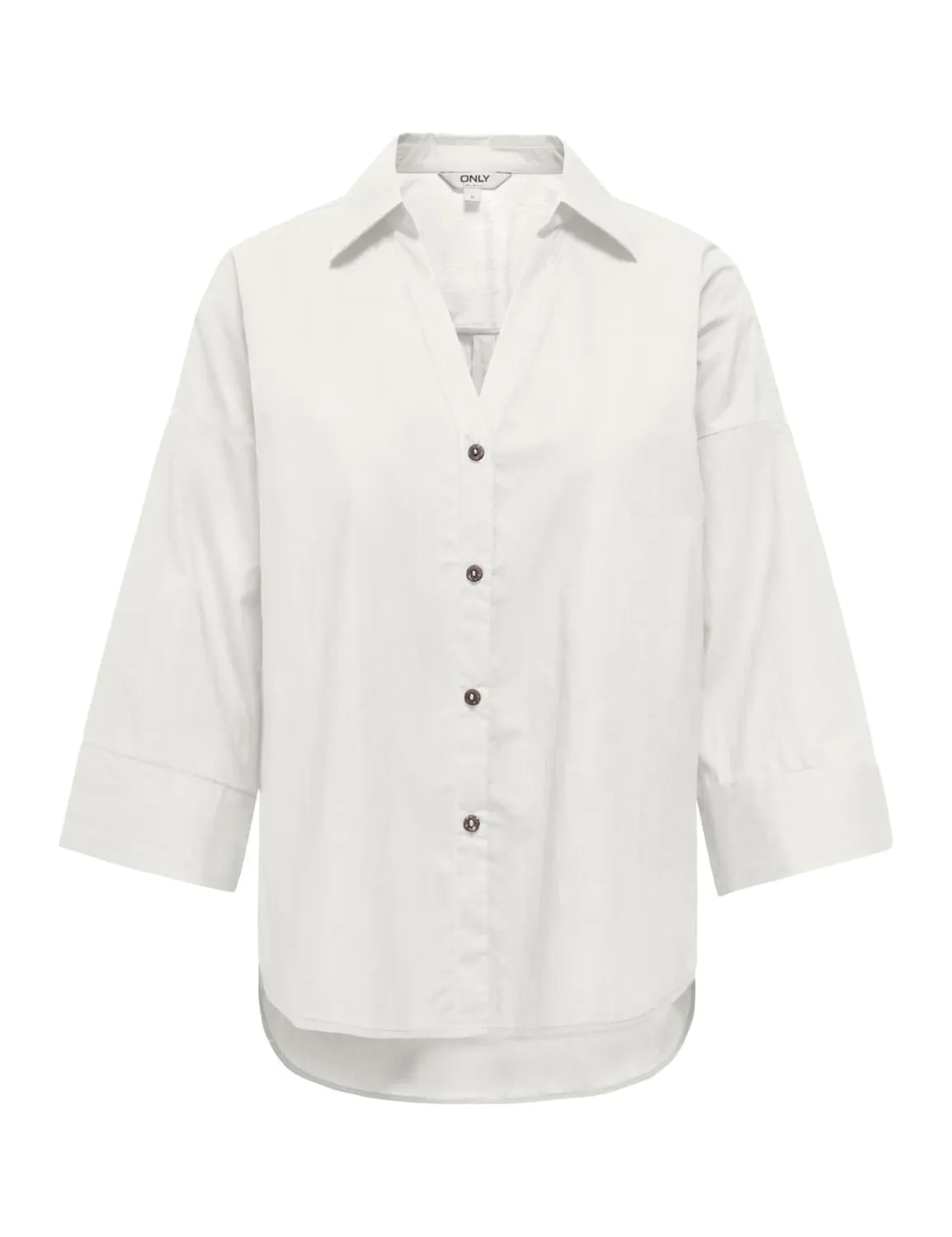 ONLY Onlsaja Keri 3/4 Shirt camicia caffè taglia S