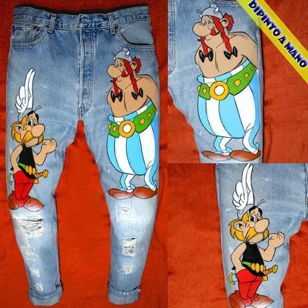 Never Say Never Levi's Vintage Jeans Asterix Obelix