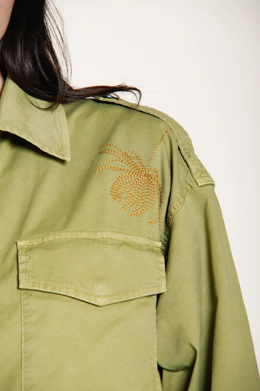 Mason's Florence New giubbotto donna twill verde acido fiori
