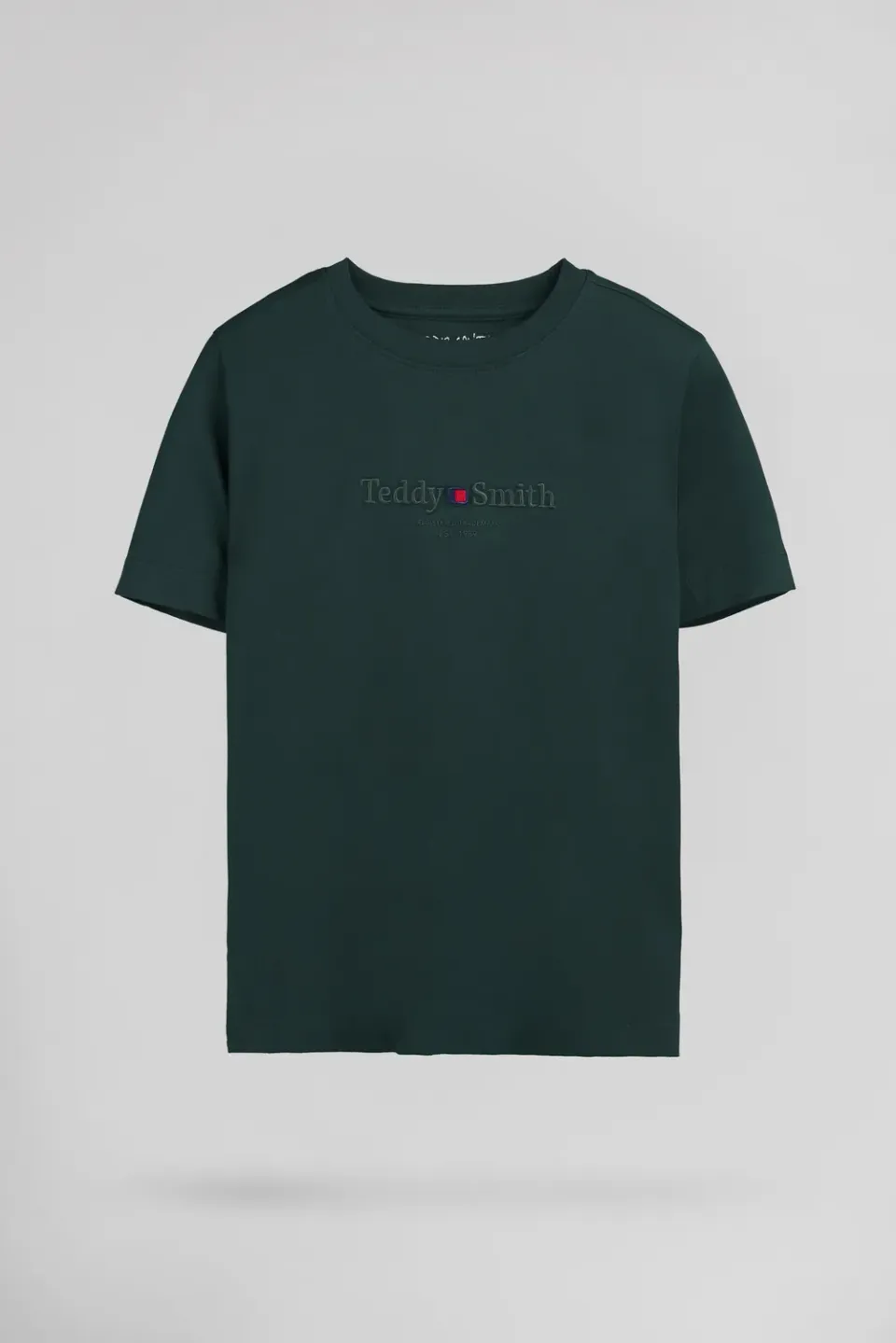 Teddy Smith T-Jim MC JR t-shirt ragazzo verde pino cotone