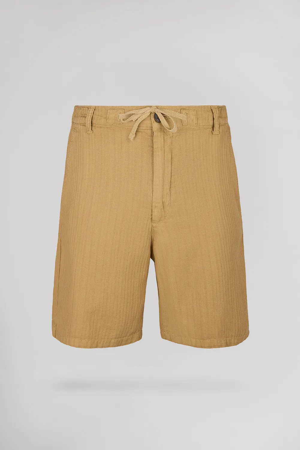 Teddy Smith S-Darius Shorts Pantaloncini Beige Lino Cotone