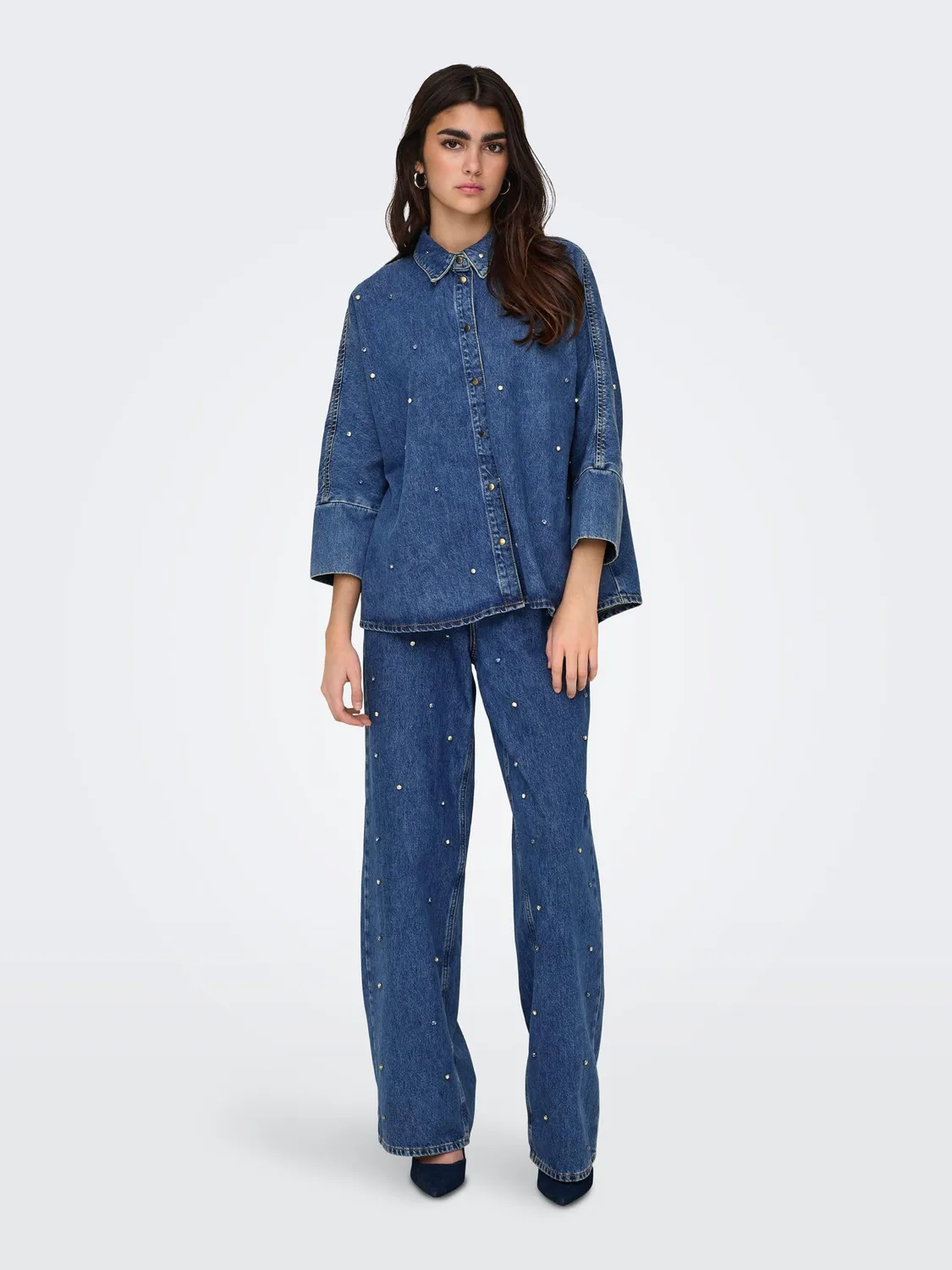 ONLY ONLGRACE camicia jeans donna M denim